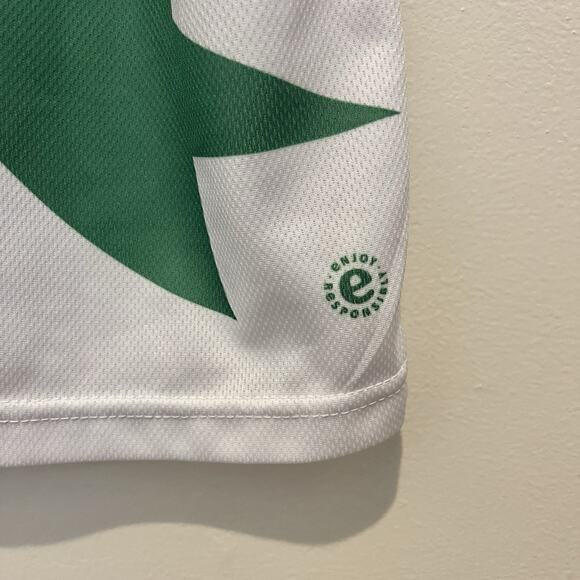 Heineken Champions League Promo Soccer Jersey UEFA UCL Green White Rare Sz L - Picture 5 of 6